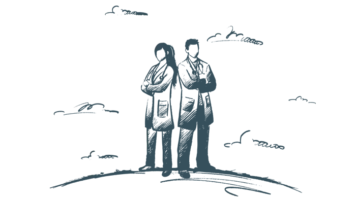 Zeichnung Coaching für Ärzte und Arztpraxen