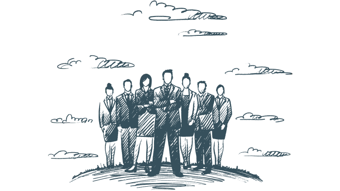 Zeichnung Führungskräftecoaching